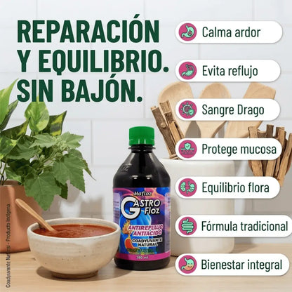 GastroFloz: Tu estómago no necesita calmarse. Necesita sanar.