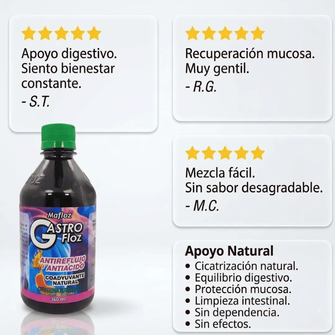GastroFloz: Tu estómago no necesita calmarse. Necesita sanar.