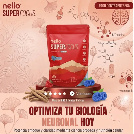 Nello SuperFocus:Tu mente al máximo. Sin frenos, sin bajones