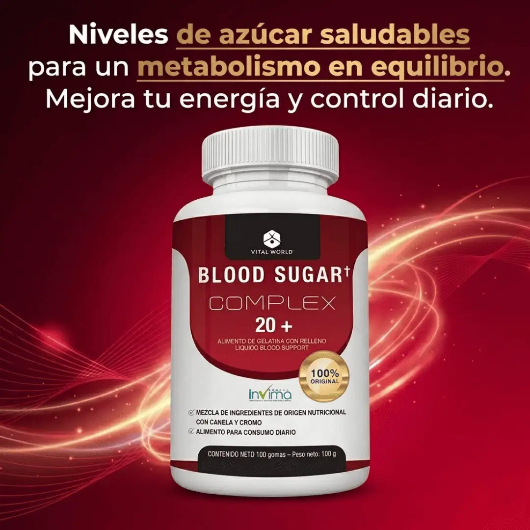 Blood Complex: Tu azúcar, bajo control. Tu energía, de vuelta.