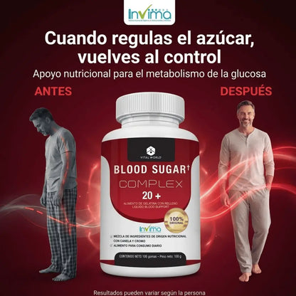 Blood Complex: Tu azúcar, bajo control. Tu energía, de vuelta.