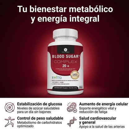 Blood Complex: Tu azúcar, bajo control. Tu energía, de vuelta.