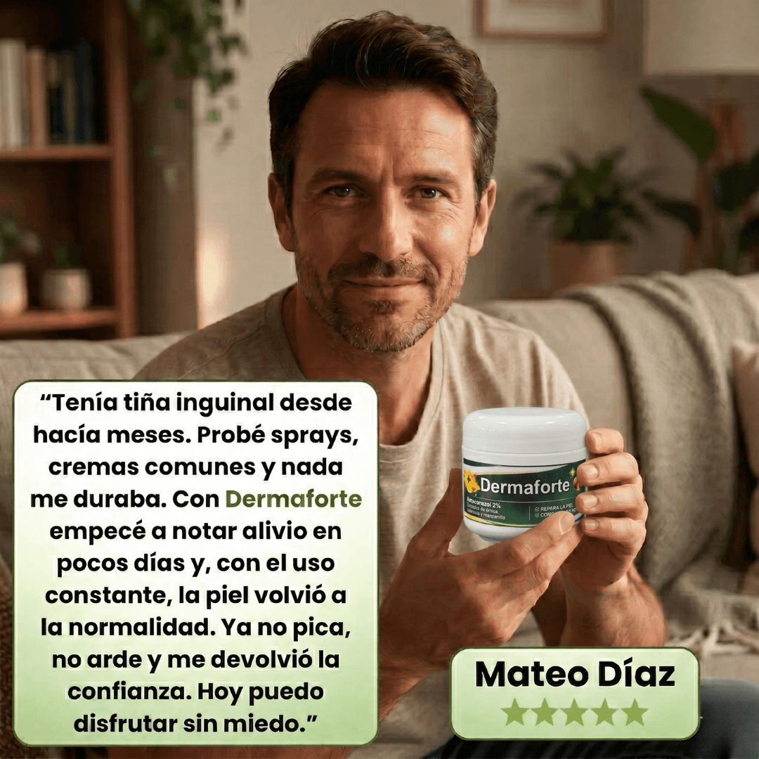 DermaForte: Fórmula clínica intensiva para erradicar hongos y aliviar la picazón severa