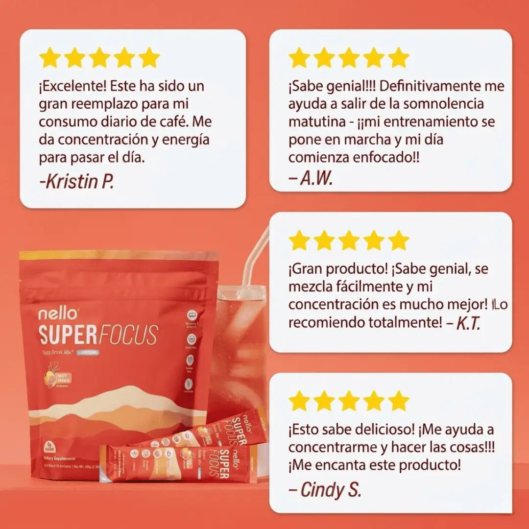 Nello SuperFocus:Tu mente al máximo. Sin frenos, sin bajones