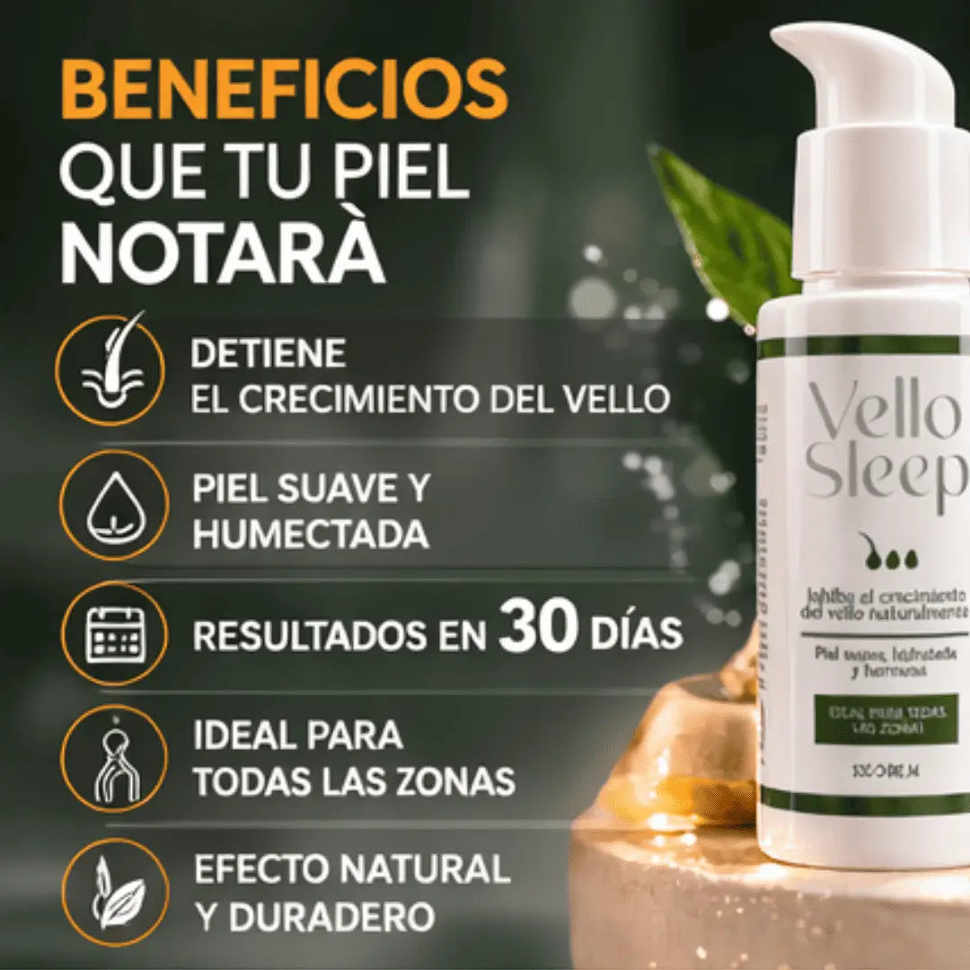 VelloSleep: Piel suave, libre de vello, sin esfuerzo