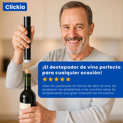 Airex: Sacacorchos portátil por presión de aire.