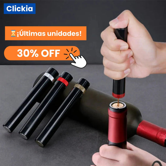 Airex: Sacacorchos portátil por presión de aire.