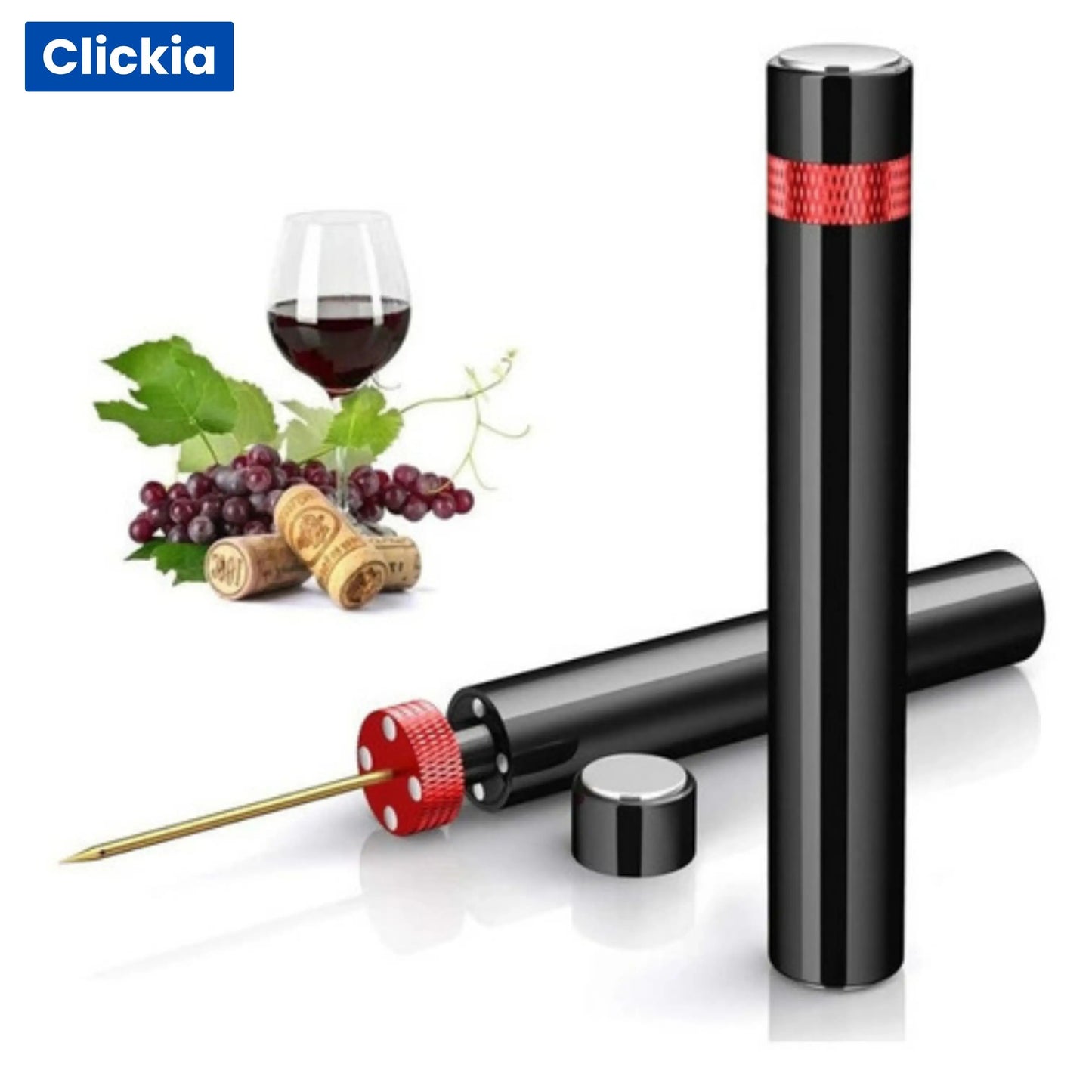 Airex: Sacacorchos portátil por presión de aire.