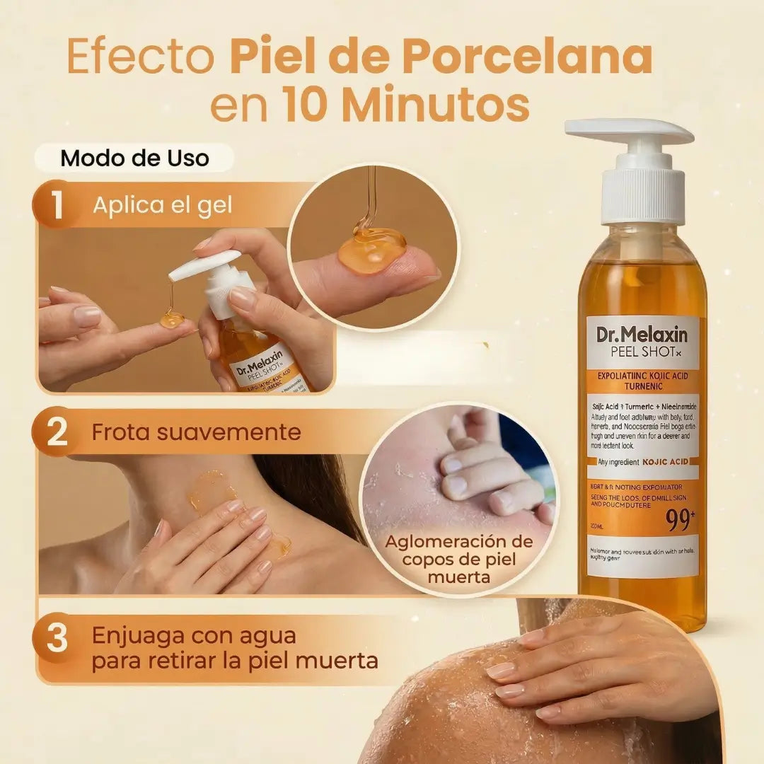 Dr. Melaxin™ Peel Shot | Despigmentante multizona a base de cúrcuma