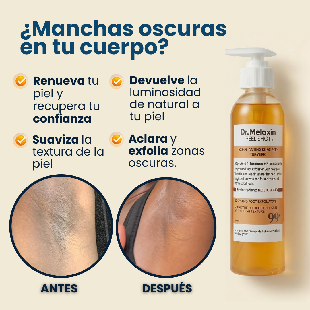 Dr. Melaxin™ Peel Shot | Despigmentante multizona a base de cúrcuma