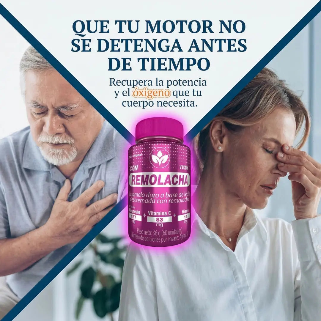 Remolacha Caramelo Masticable | Oxigena y protege tu circulación.