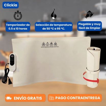 ThermoPlate: Bandeja calentador de silicona multiplato